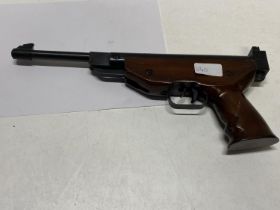 A vintage .22 air pistol, shipping unavailable