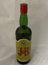 A bottle of J&B Whiskey 75cl
