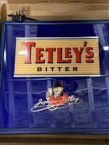 A Tetley's electric lightbox