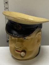 A large character jug of Winston Churchill