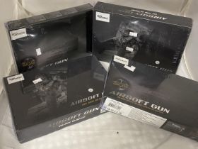 Four new sealed airsoft guns (untested)