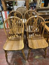 Four vintage wheelback chairs Shipping unavailable.