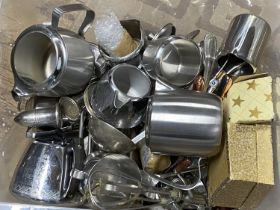 A large selection of stainless steel, and other metal wares Shipping unavailable