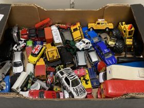 A large selection of die-cast and other models