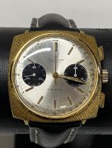 A vintage late 1960's Breitling chronograph top time wrist watch in good working order (