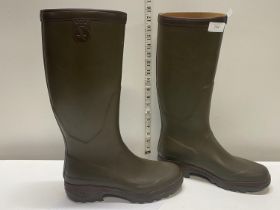 A pair of Aigle wellington boots size 43
