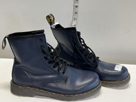 A pair of blue Dr Marten boots size 42