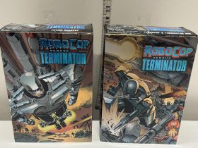 Two boxed Neca figures Robo Cop Vs Terminator series (Endocop and Terminator Dog) & (Future Robo