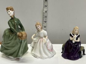 Three Royal Doulton Figurines HN2318, HN2996, HN2236
