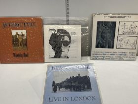 Four assorted collectable LPs including Jethro Tull