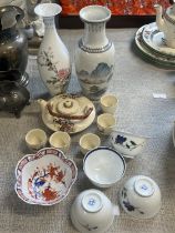 A job lot of assorted Oriental ceramics