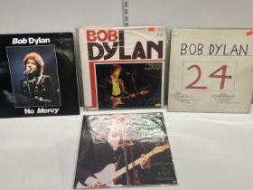 Four Bob Dylan LP's