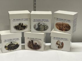 Six boxsets of the Yorkshire census dating from 1841-1901