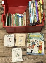 A job lot of vintage Ladybird books, Beatrix Potter and other children's annuals