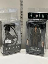Two boxed Neca Alien figures