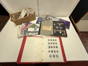 A selection of first day covers and stamp albums