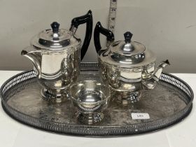 A selection of Viner's silver plate