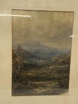 A hand painted framed watercolour by Albert Pollitt dated 1900 70x55cm, shipping unavailable