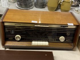 A vintage Philips radio (untested), shipping unavailable