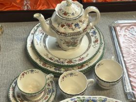A selection of Spode China Rose, bone china 10 pieces in total