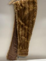 A vintage fur shoulder wrap