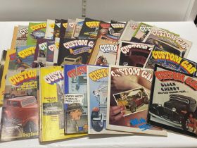 A large job lot of vintage Custom Car magazines from the 1970's