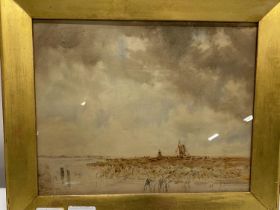 A framed watercolour by Claud Hayes 1852-1922 Irish artist signed to the lower right 39x32cm