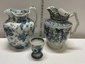 A selection of Victorian ceramics, tallest 30cm shipping unavailable