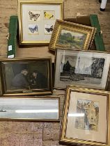 A job lot of assorted framed art work, shipping unavailable