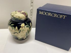 A boxed Moorcroft trial Ginger Jar dated 3/7/2021 Ginger Jar entitled 'The Tempest' by P Gibson