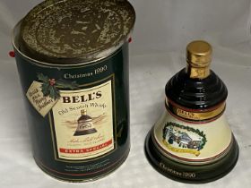 A sealed bottle of Bell's Old Scotch Whiskey 75cl Christmas 1990