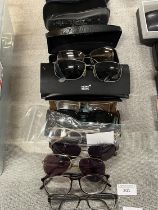 A selection of designer prescription sunglasses and glasses