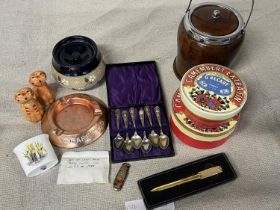 A job lot of assorted collectables including a Royal Doulton tobacco jar