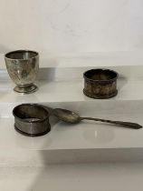 Four pieces of assorted hallmarked silver