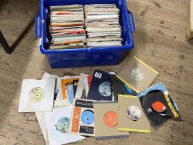 A large job lot of mixed genre 7" singles, shipping unavailable