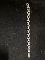 A hallmarked silver belcher bracelet 26.93g