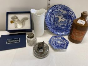 A job lot of assorted collectables including Spode etc