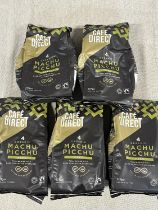 Five packets of Machu Picchu coffee