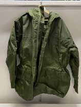 A waterproof jacket, no size