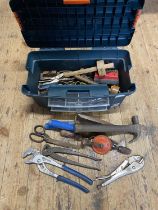 A tool box with contents of tools, shipping unavailable