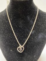 A 925 silver chain and pendant 12.89g