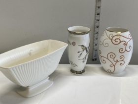 Three pieces of Wedgewood ceramics