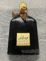 A bottle of Oud Orchid perfume