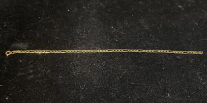 A 9ct gold chain 1.11g