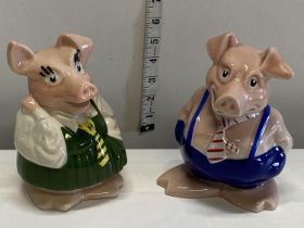 Two Wade Natwest Pigs