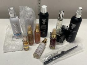 A selection of assorted cosmetic products