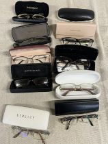 A selection of designer prescription glasses