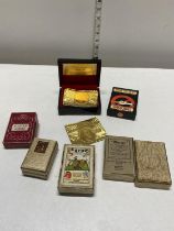 A selection of vintage playing cards