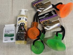 A set of new pet related products
