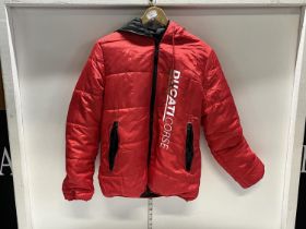 A jacket with Ducati Corse print size M